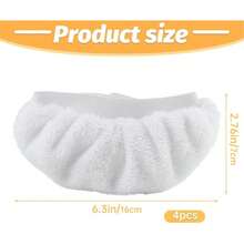 4 件通用超细纤维垫，兼容手持式蒸汽清洁器，适用于 Steam Shot、Wagner Spraytech、McCulloch、Comforday、PurSteam 和其他蒸汽清洁器配件 - 彩色 - 查看 3