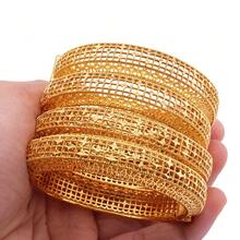 1pc Middle Eastern Style Luxury Bride Open Bangle Bracelet, Elegant Women Jewelry, Southeast Asia Accessories