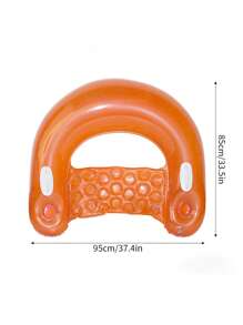 1PC Adult Swimming Ring U-Shaped Floating Lounge Chair, Water Inflatable Floating Raft, Unisex Swimming Pool Float Chair, Beach Essentials, Beach Accessories