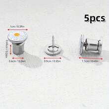 5 件/10 件裤腿下摆固定器、隐形裤脚紧固件、无缝裤腿缩短扣、太阳帽/渔夫帽绳锁 - 彩色 - 查看 17