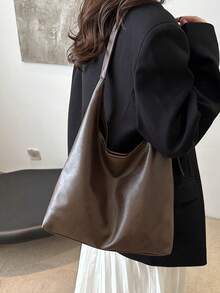 Women Shoulder Bags - Café integral - View 7