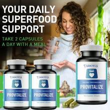 Provitalize | Women's Probiotics, Menopause | Joint Support, Digestive Health | Contains Curcumin, Moringa Astragalus, And Lactobacillus Probiotics In A Bottle Of 60 Capsules, Supplied For 30 Days - 1Pc(Thử nghiệm) - Xem 1