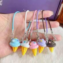 (Somente pingente) Novo pingente decorativo de mini sorvete Labubo de 17 cm de primeira, segunda e terceira geração, acessórios fofos para boneca Labubo, simulação de acessórios para sorvete DIY, atacado para Labubo