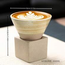 Bộ quà tặng cà phê cao cấp Limoges, Pháp | Tách và đĩa cà phê cappuccino cổ điển với họa tiết | Thiết kế phễu chống văng độc quyền | Gốm sứ thủ công dành cho người yêu thích espresso - Nhiều màu - Xem 17