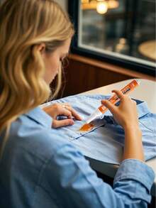 1/2/5 件便携式洗涤剂笔 - 便携式免冲洗织物清洁剂,低气味 - 即时清除油脂和污渍,非常适合外出使用 - 多色 - 查看 3