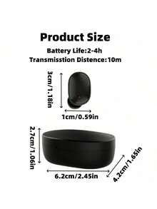 A6S 防噪无线耳机马卡龙耳机 5.2 无线 TWS 耳塞运动迷你耳机无线耳机 - 黑色 - 查看 7