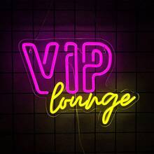 Cartello al neon a zona di curl, Justst Re/È un'atmosfera/VIP Lounge/Adulti solo cartello al Neon LED per bar e uomini, decorazione per pareti di stanze da donna, camera da letto, stanza del game, loung, club, arte da parete per feste, alimentato da 5V USB, controllo del pulsante, E per install.