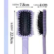 1 pièce Brosse définissant les boucles - Poils en nylon doux pour un coiffage bouclé facile, sans tirer, outil capillaire prêt pour l'été pour les femmes et les hommes bouclés