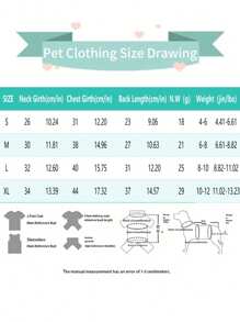 1 Piece Vivid Floral And Fruit Pattern Pet Dress Suit, Fits Small Dogs & Cats - Breathable, Soft Fabric Princess Dress With Bow Details - Ideal For Spring/Summer - Featured Colors: Red, Yellow, Orange, Light Blue, Dark Green, Dark Pink, Dog Outfit