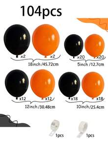 104pcs Royal Blue And Yellow Balloon Flower Ring Set, Different Sizes 18/12/105 Inches Balloons, Suitable For Birthday Wedding Anniversary Bachelor Party Graduation Ceremony Theme Party Decoration