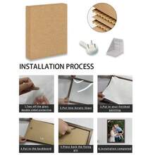 1 pieza, foto personalizada, marco de madera con plexiglás pulido, personaliza tus recuerdos familiares, recuerdos preciados, póster de lienzo impreso personalizado, perfecto para familias, parejas, recuerdos de mascotas y un regalo perfecto para aniversarios