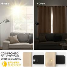 Tende 3 Metri Altezza Interni 2 Pezzi 140x300, Beige Tende Coprenti Interni Finestre, Tenda Oscuranti Camera Da Letto Moderne Salotto Soggiorno, Termiche Isolanti Tenda 300 CM Interno Coprente - Scuro màu be - Xem 4