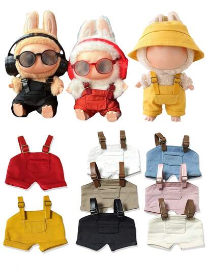 （仅适用于娃娃衣服）1 件装饰围兜工作服，适合 17 厘米服装，BJD 娃娃时尚造型