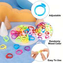 100/500 件/包塑料圆形底座，空白适用于 DIY 珠宝制作、工艺材料和配件