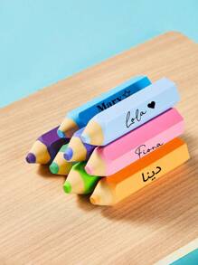 10 件/40 件铅笔形橡皮擦，鼓舞人心的橡皮擦，散装激励橡皮擦，你真棒，适合学生、办公室、教室、奖品派对礼物，10 种颜色。定制姓名铅笔橡皮擦。这些可爱的橡皮擦可用 - 彩色 - 查看 5