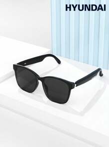 HYUNDAI HY-C8 AI Smart Glasses Bluetooth Earphones, Smart Translator, Cross-Language Communication Voice Assistant, Real-Time Translation, Meeting Records, Superb Battery Life, Low Latency Music & Calls, Wireless Glasses Earbuds For Business & Travel