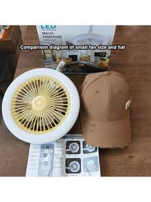 1 Pieza Ventilador de techo inteligente/Luz/Difusor con control remoto, función de aromaterapia y ventilador LED, 30W - Multicolor - Ver 11