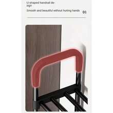 DMA Super Calidad Zapatero 9 Niveles, Organizador Zapatera Rack, Zapatero Pequeño Apilable para 18-27 Pares, Organizador de Zapato para Almacenar y Guardar Los Zapatos - Multicolor - Ver 6