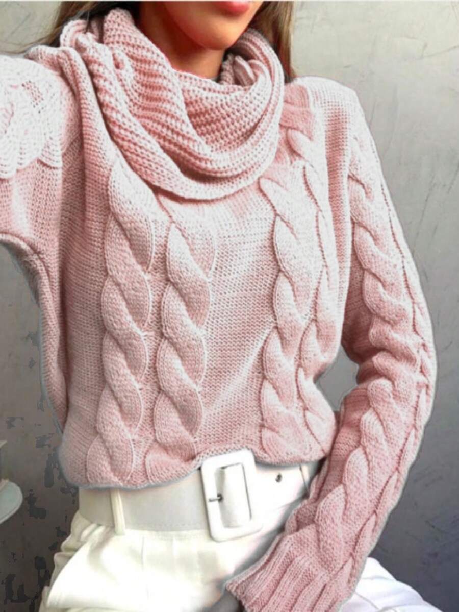 Women Sweaters - Baby Pink - View 1