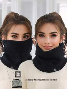 多功能防护面罩围巾，适合户外运动，单件装，冬季保暖围脖，男士滑雪围脖，女士围脖，男士抓绒围脖面罩，加厚防风围巾，寒冷天气防护，适合日常穿着 - 彩色 - 查看 14
