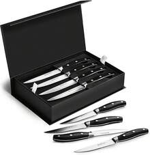 Henckels Forged Contour 8-Pc Steak Knife Set - Black - Black - View 1