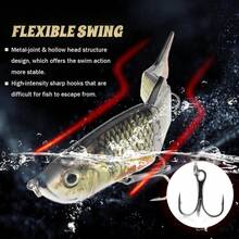 1 件 135 毫米仿真鱼饵，适用于海钓，硬饵渔具，适用于 ABS 钓鱼 - 彩色 - 查看 5