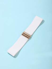 Cuiwrgrs 3pcs/1pc Women's Elastic Waist Belt, Decorative Dress Belt, Stretchy Wide Waist Band, Minimalist & Versatile - 多色款二 - 查看 6