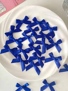 50 件可爱芭蕾舞风格迷你缎带蝴蝶结，DIY 工艺装饰配件，适用于时尚和发饰