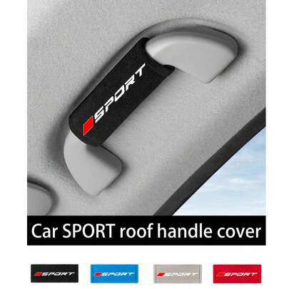 2 件装毛绒汽车顶门把手套、汽车扶手套、汽车门把手保护套，适合所有车辆