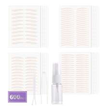 600片装隐形双眼皮贴提升贴，防水持久，适用于眼睑下垂、厚重、不均匀、眼睑下垂、温迪睫毛