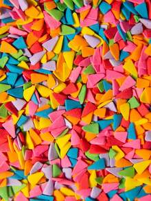 3.52oz/100g Vibrant Multicolour Cake Sprinkles Cake Decoration Heart Shape, Circle Shape,Baking Decorations For Wedding Desserts, Ice-Cream,Lollipop,Donuts & Pastry Decorating Supplies,For Decoration Only - Multicolor - View 15