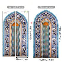 SURELIFE 1 tấm giấy dán tường nghệ thuật khảm mosaic Hồi giáo cổ điển, thích hợp cho tủ, cửa tủ quần áo, phòng ngủ, phòng khách và các không gian trang trí nhà khác, giấy dán tường tự dính chống thấm nước, decal dán tường, trang trí phòng, trang trí tường, trang trí nhà bếp và phòng khách. - Nhiều màu - Xem 18