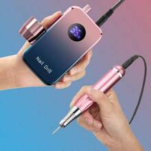 duofu Tragbare Hochgeschwindigkeits-Elektrische Nagelschleifer 35000RPM Nagelbohrmaschine Wiederaufladbarer Nagelfeile Nagel Zubehör Gel Nagellack Schleifmaschine Professionelles Werkzeug Maniküre Set für Weihnachts- und Neujahrsgeschenk