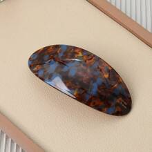 1pc, Version Of The New Style Of Acetic Acid Fashion Temperament Retro Shell Texture Large Top Clip Spring Clip Hair Accessories, Holiday Gifts Woman ,Flat Claw Clip, Claw Clips, Clips For Hair, Hair Slide, Hair Claws