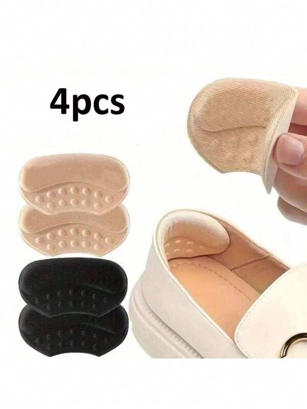 2 Pairs Shoe Heel Anti-Slip Grips Stickers, High Heels Heel Protectors Anti-Wear Cushion Pad, Shoe Size Reducer