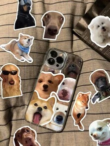(2 Sets Of) 50pcs/100pcs Funny Dog Cute Sticker Pack, Creative Doodle Stickers For Planner, Diary, Phone Case, Tablet, Laptop Decor, Back To School Gift - Multicolor - View 3