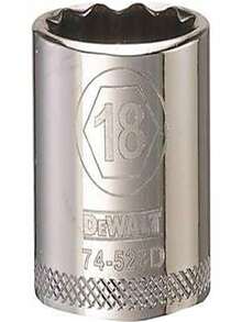 212 Main 7515794 DWMT74523OSP 0.375 Drive 12 Point Socket, 18 Mm - 彩色 - 查看 2