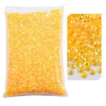 10000/5000/3000 件/包 AB 2-5 毫米树脂免烫散装水钻批发平底塑料水晶水钻 DIY 亮片适用于艺术和工艺品