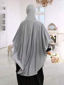 1pc Women Plain Jersey Hijab Soft Breathable Tube Elastic Head Covering Scarf Hat, Suitable For Daily Prayer, Outings, Valentine's Day, Mother's Day, Thanksgiving, Christmas Gifts For Family, Sisters, Friends, Mothers - Cross-border New Robes - View 2