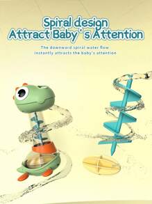 Douche avec dinosaure tournoyant sous cascade, jouets de bain éclaboussant de l'eau pour tout-petits de 18+ mois, fille ou garçon, jouets de bain pour bébé, dinosaure de salle de bain durable pour bébé