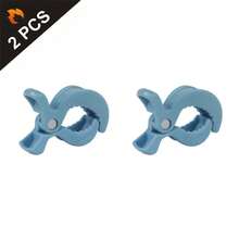 Durable 2 Packs ABS Alligator Clip Stroller Hooks - Portable Universal Stroller Accessories For Pram Peg, Car Seat Clips
