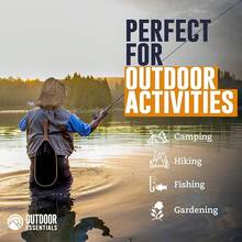 OutdoorEssentials Mosquito Bug Head Net - Face Netting Protection Against Mosquitoes, Gnats, Midges While Fishing Or Camping - Midge Nets Mesh Protection For Men & Women - Black - xanh quân đội - Xem 10