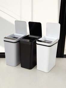 1 件智能传感器自动开/关垃圾桶，12 升，简约家居清洁工具，适用于厨房、餐厅、浴室、办公室，适用于万圣节装饰、秋季装饰、婚礼、神秘盒子、房间装饰、派对礼物 - 彩色 - 查看 2