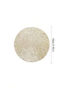 4-24入組隨機色空心PVC杯墊組，防止桌面被損壞，裝飾酒杯，適用於酒吧、家裡和節日 - 彩色 - 查看 4