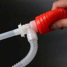 1 bomba de aceite para automóvil, succión manual, bomba de gasolina autocebante con tubería de aceite, artefacto de bombeo de aceite para tanque de combustible de motocicleta, tubería de bombeo de aceite para el hogar