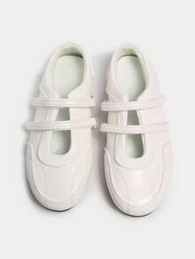 2025春季新款复古红色百搭玛丽珍鞋，女士休闲圆头平底鞋【尺码偏小，请参考尺码表】，芭蕾平底鞋