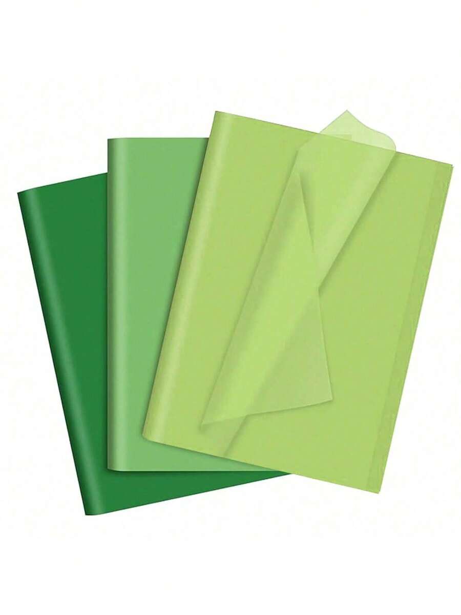 30 Sheets Assorted Green Tissue Paper Set Gift Wrap Paper Tissue Art Paper 3 Colors For Saint Patrick's Day DIY Arts And Crafts Birthday Easter Wedding Holiday Party Decoration - Multicolor - View 1