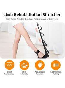 Stretch Strap, Ankle Stretcher With Loop Structure And Detachable Foot Part, Fascia Stretching Tool For Yoga, Gymnastics And Flexibility Training, Helps With Recovery And Improving Mobility, Rehabilitation And Yoga Resistance Band