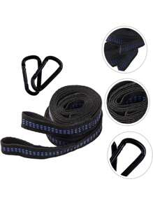 1/2 Stücke/Set verstärkte Polyester Hängematten Gurte, Mehrzweck Outdoor Hänge Gurte, Camping Hänge Gurte, Schaukel Gurte, Sandsack Gurte, Hänge Schlaufen Gurte, Verlängerungsgurte, perfekt für Camping, Wandern und Schaukeln
