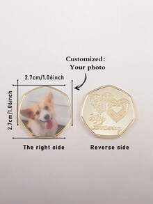 1 đồng xu kỷ niệm bằng đồng in ảnh nhiều màu sắc theo yêu cầu, nhiều kiểu dáng để lựa chọn, thích hợp cho Ngày của Cha, Ngày của Mẹ, Ngày Valentine, Sinh nhật, Kỷ niệm, Lời tỏ tình, Đám cưới, Kỷ niệm gia đình, Bạn bè, Tốt nghiệp, Giáng sinh, Quà tặng cao cấp, Phong cách sống mùa hè thư thái, Đồ dùng quà tặng Giáng sinh - phong cách 1 - Xem 19